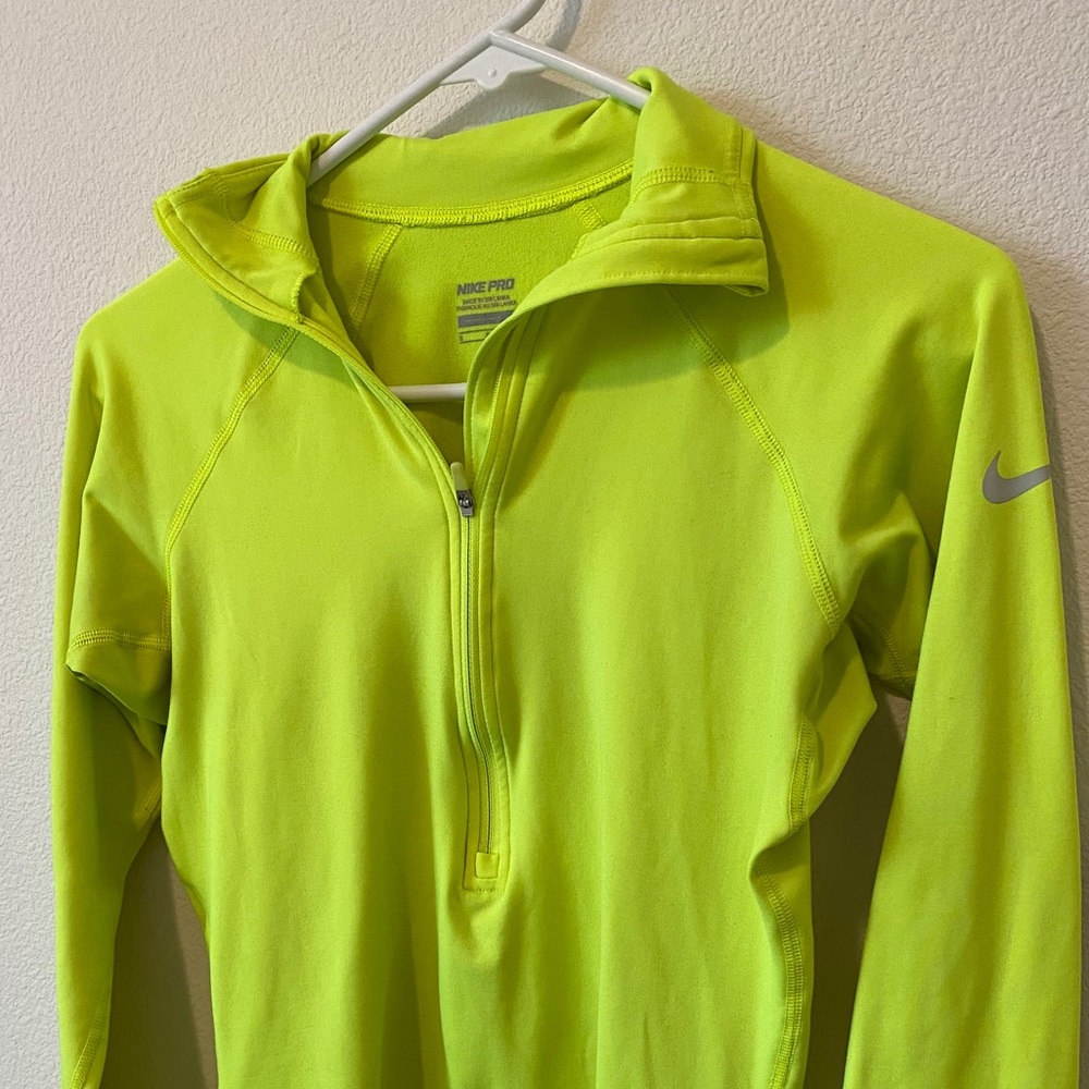 Bright Yellow Nike Zip Up